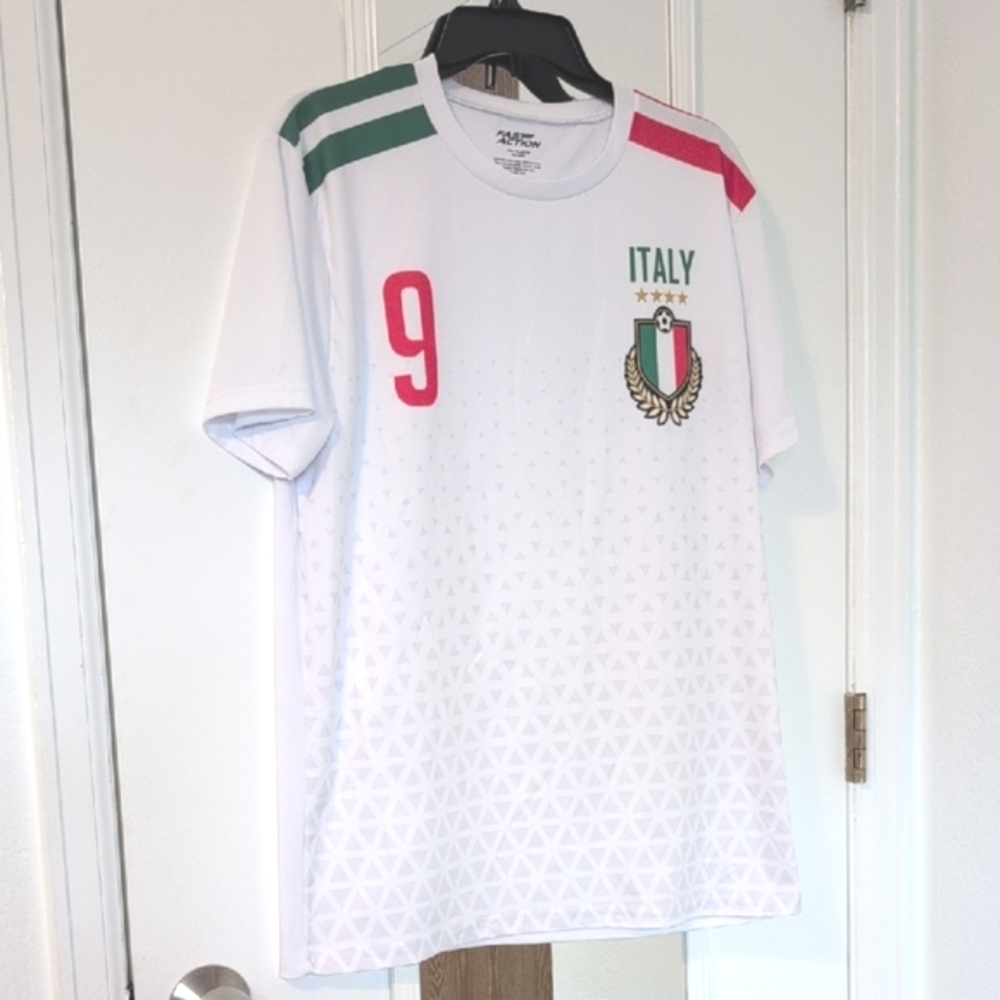 Italy Soccer Jersey with Number 9